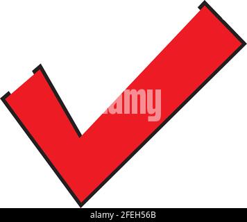 check mark symbol and logo Stock Vector