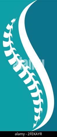 Spine diagnostics symbol logo template vector illustration design Stock Vector