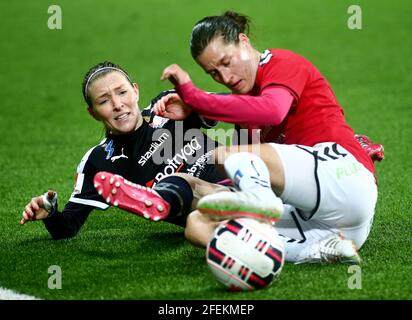 Linköpings FC (LFC)-Kristianstads DFF, Linköping arena.To the left: Maja Krantz, Linköpings Football Club. Stock Photo