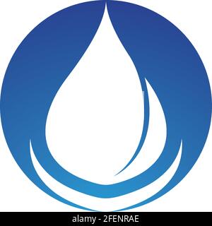 Water drop Logo Template vector illustration design Stock Vector
