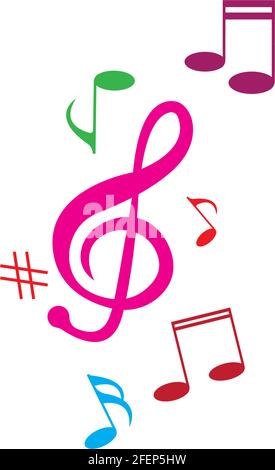 Music note Icon Vector illustration design Stock Vector