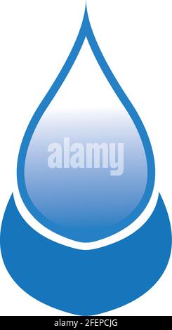 Water drop Logo Template vector illustration design Stock Vector