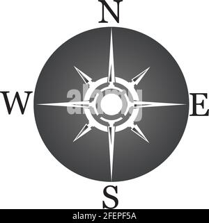 compass icon isolated on background.modern flat compass pictogram,business,marketing,internet concept.trendy simple vector symbol for websitedesign or Stock Vector