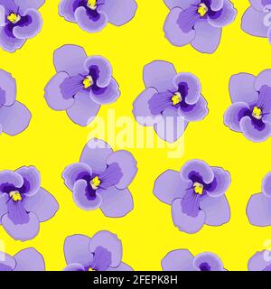 seamless pattern with violet Stock Vector