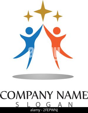People Icon work group Vector logo illustration design Stock Vector ...