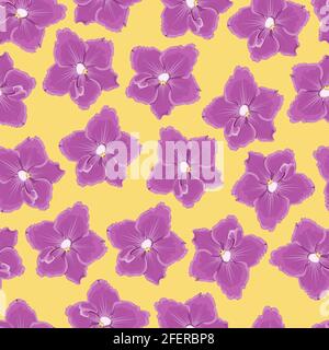 seamless pattern with violet Stock Vector