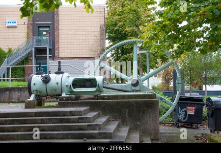 AACHEN, GERMANY. OCTOBER 04, 2020. IWM RWTH technical center. Backyard installation Stock Photo