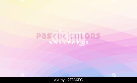 Abstract simple pastel color wallpaper. Minimal vector graphic unsaturated background Stock Vector