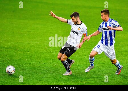 VALENCIA, SPAIN - APRIL 24: Pere Pons Riera of Deportivo Alavés during the  La Liga match between Valencia CF and Deportivo Alaves at Estadio Mestalla  Stock Photo - Alamy