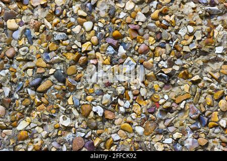 Pebble Dash Texture on an External Wall in Close Up Stock Photo