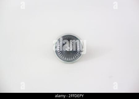Light halogen spot isolated on white background Stock Photo