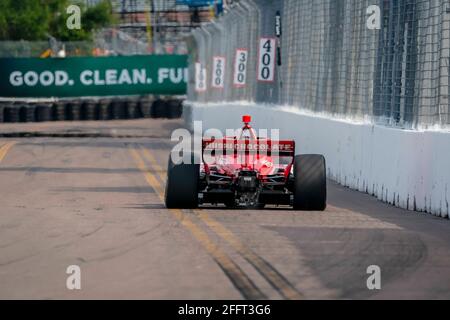 St. Petersburg, Florida, USA. 23rd Apr, 2021. MARCUS ERICSSON (8) of Kumla, Sweden practices for the Firestone Grand Prix of St. Petersburg at the Streets of St. Petersburg in St. Petersburg, Florida. Credit: Walter G Arce Sr Grindstone Medi/ASP/ZUMA Wire/Alamy Live News Stock Photo