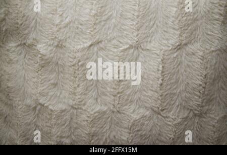 Top View White Patterned Textured Fur Stock Photo