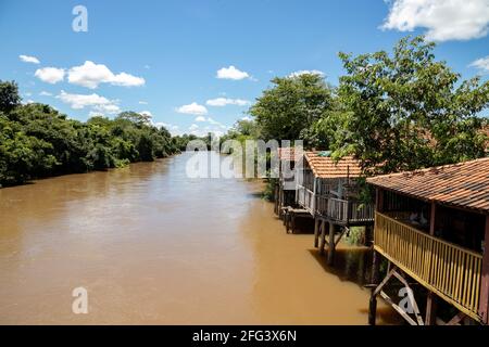 rio apore in the brazilian tourist city lagoa santa in the interior of goias Stock Photo