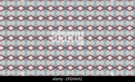geometric patterned fabric texture, cluse up Stock Photo