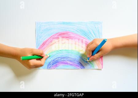 Rainbows Coloring Page | Free Rainbows Online Colo | Rainbow drawing,  Rainbow pictures, Rainbow images