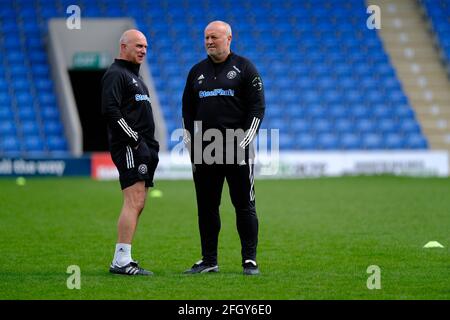 Chesterfield, UK. 25th Apr, 2021. During the FA Womens Championship game between Sheffield United and Liverpool at Technique Stadium in Chesterfield, England Credit: SPP Sport Press Photo. /Alamy Live News Stock Photo