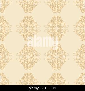Floral Ornament Seamless Pattern Background Decoration Vector Stock Vector