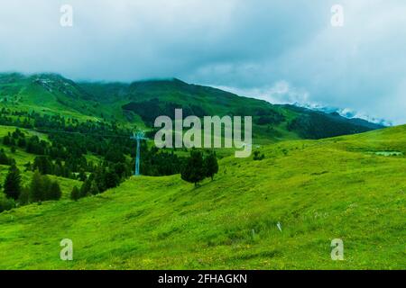 The place called Grindelwald in Switzerland Stock Photo