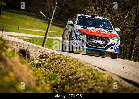 Peugeot 208 WRC Rally race car at Croatia Rally in April 2021 Stock ...