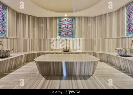 Turkish bath hammam details Stock Photo