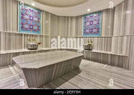 Turkish bath hammam details Stock Photo