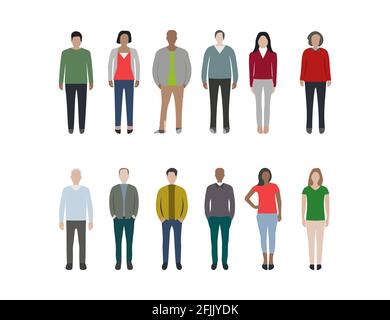 People, person flat icon Vector illustration. Stock Vector
