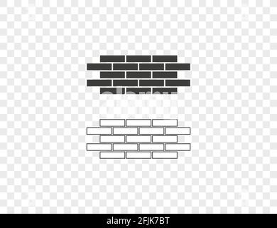 Vector illustration. Bricks wall work icon Stock Vector