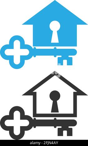House icon logo simple design template vector illustration Stock Vector