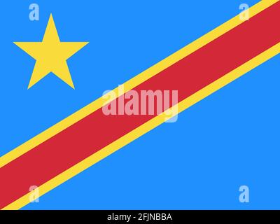 Democratic republic of congo flag graphics design. Travel background and Wallpapers. Stock Vector