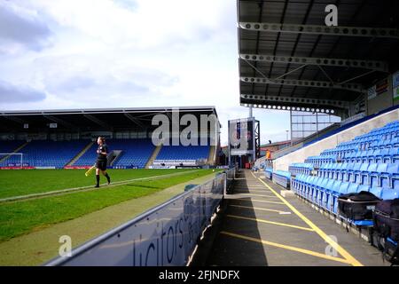 Chesterfield, UK. 25th Apr, 2021. During the FA Womens Championship game between Sheffield United and Liverpool at Technique Stadium in Chesterfield, England Credit: SPP Sport Press Photo. /Alamy Live News Stock Photo