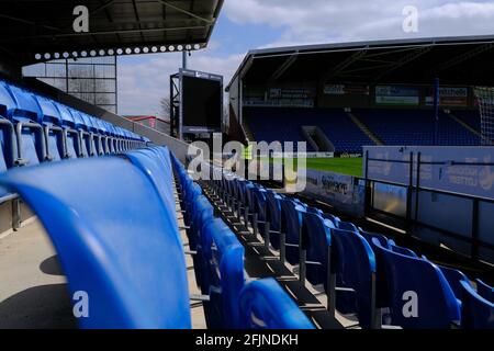 Chesterfield, UK. 25th Apr, 2021. Inside the ground During the FA Womens Championship game between Sheffield United and Liverpool at Technique Stadium in Chesterfield, England Credit: SPP Sport Press Photo. /Alamy Live News Stock Photo