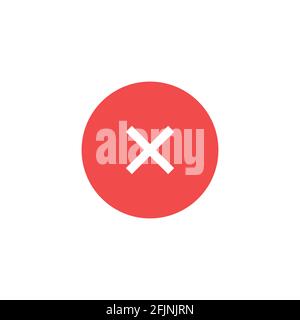 X Mark, Cross Isolated Flat Web Mobile Icon. Stock Vector illustration isolated Stock Vector