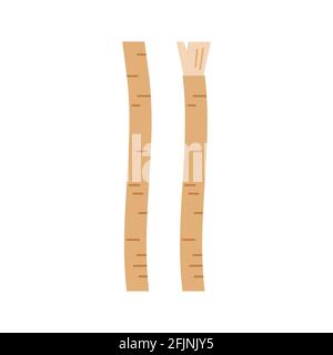 Siwak miswak organic toothbrush icon set isolated on white background. Stock Vector
