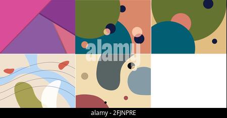 Circle abstract background template for web design Stock Vector