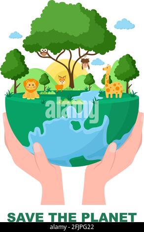 Hand Earth Drawing World Dayearth Day Stock Vector (Royalty Free)  2306040199 | Shutterstock