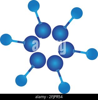 Molecule symbol logo template vector illustration design Stock Vector