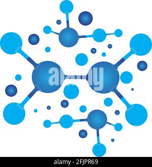 Molecule symbol logo template vector illustration design Stock Vector