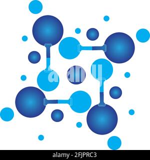 Molecule symbol logo template vector illustration design Stock Vector