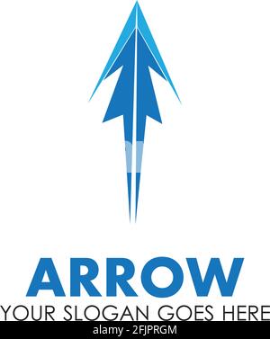 Arrow vector illustration icon Logo Template design Stock Vector
