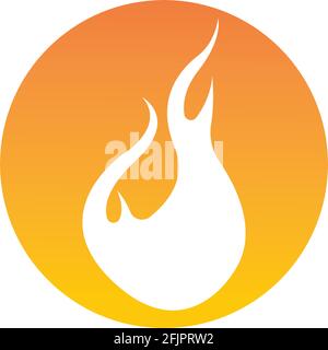 Fire flame vector illustration design template Stock Vector