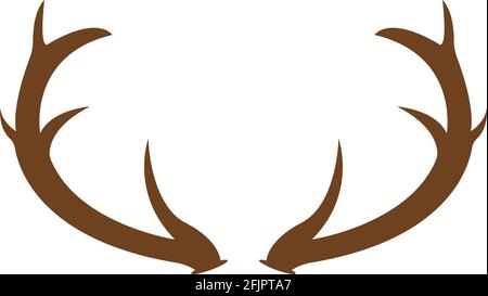 Deer horn  Logo Template vector icon illustration design Stock Vector