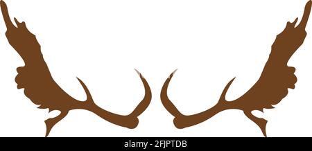 Deer horn  Logo Template vector icon illustration design Stock Vector