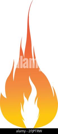 Fire flame vector illustration design template Stock Vector