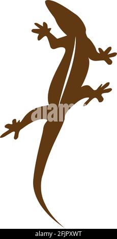 lizard vector icon logo and symbol Stock Vector