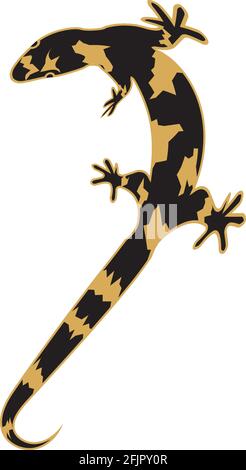 lizard vector icon logo and symbol Stock Vector