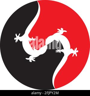 lizard vector icon logo and symbol Stock Vector
