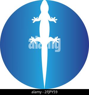 lizard vector icon logo and symbol Stock Vector