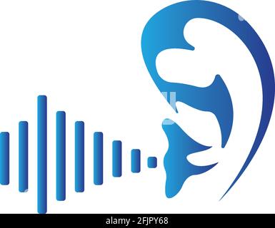 Hearing Logo Template vector icon design Stock Vector