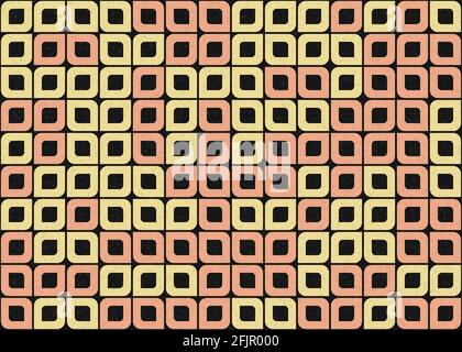 Abstract Geometrical generative computational art illustration Stock Vector